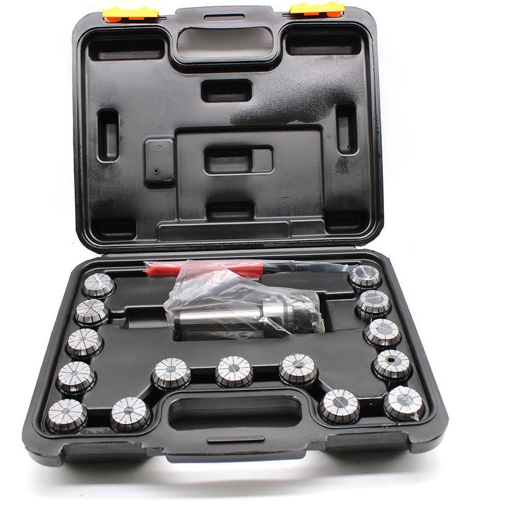 ER32 Collet Set MT3 Shank Chuck & Spanner+Box For Milling Machine High Precision