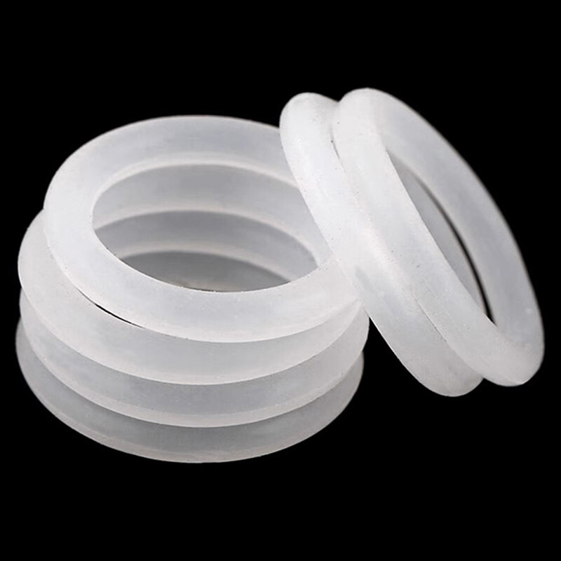 Food Grade O-Ring 5.0 mm Cross Section Clear Silicone Rubber O Rings O.D 17~150m