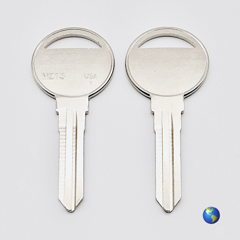 MZ-13 Key Blanks for Various Models by Mazda (3 Keys)
