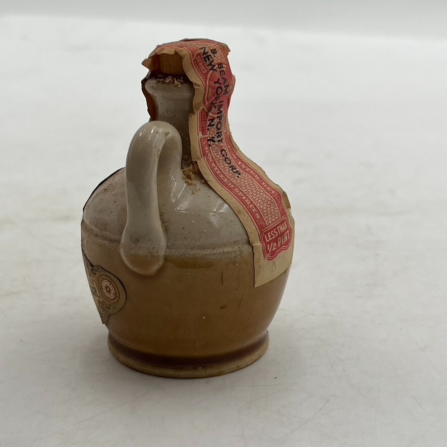 VTG Mini Bottle Empty Display Jug Collectible Bronte Yorkshire Liqueur
