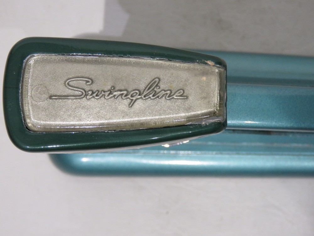 Stapler Swingline #4 Speed Stapler 8" ~ Teal MCM in EUC