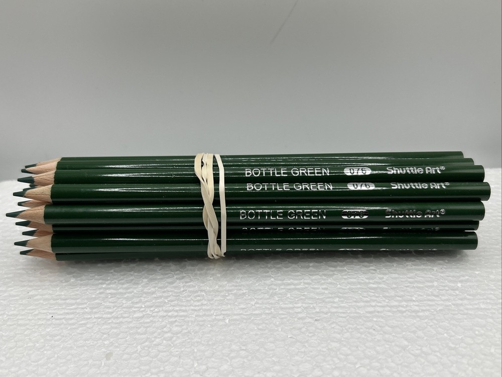 (20 COUNT) BOTTLE GREEN 076 - Shuttle Art Colored Pencils