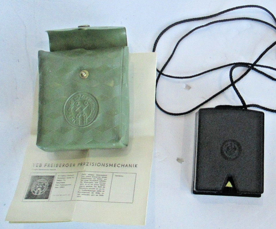 Vintage Freiberger Compass Germany with Case & German Instructions A15