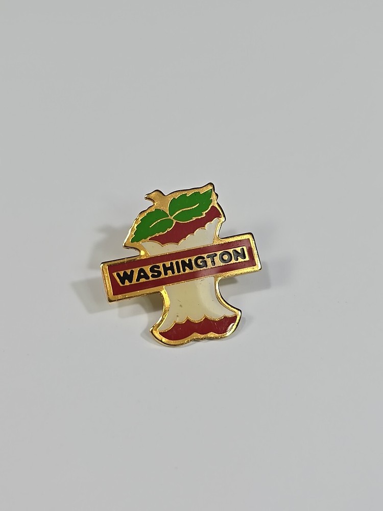Washington Apple Core Souvenir Lapel Pin