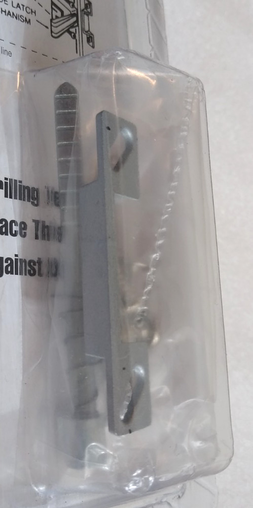 Ultra Rectangular Push Button Door Latch For Storm Screen Doors Silver 47011 New