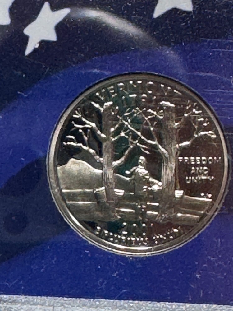 2001-S VERMONT STATE QUARTER DCAM PROOF