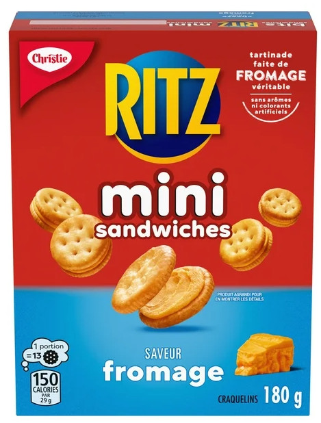 Ritz Bits Cheese Sandwich Crackers, 180g (3 Pack)
