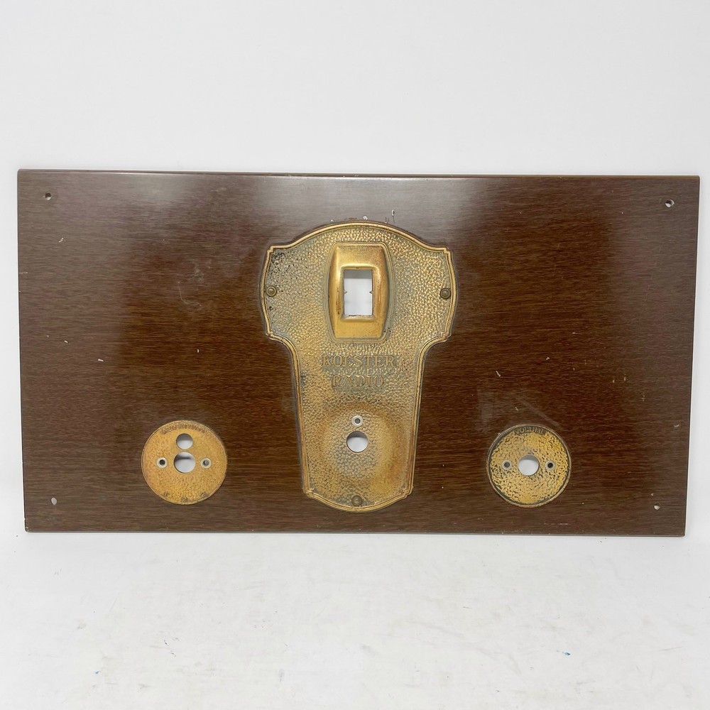 Vintage Kolster Tube Radio Type 6 Front Panel Replacement Part Only