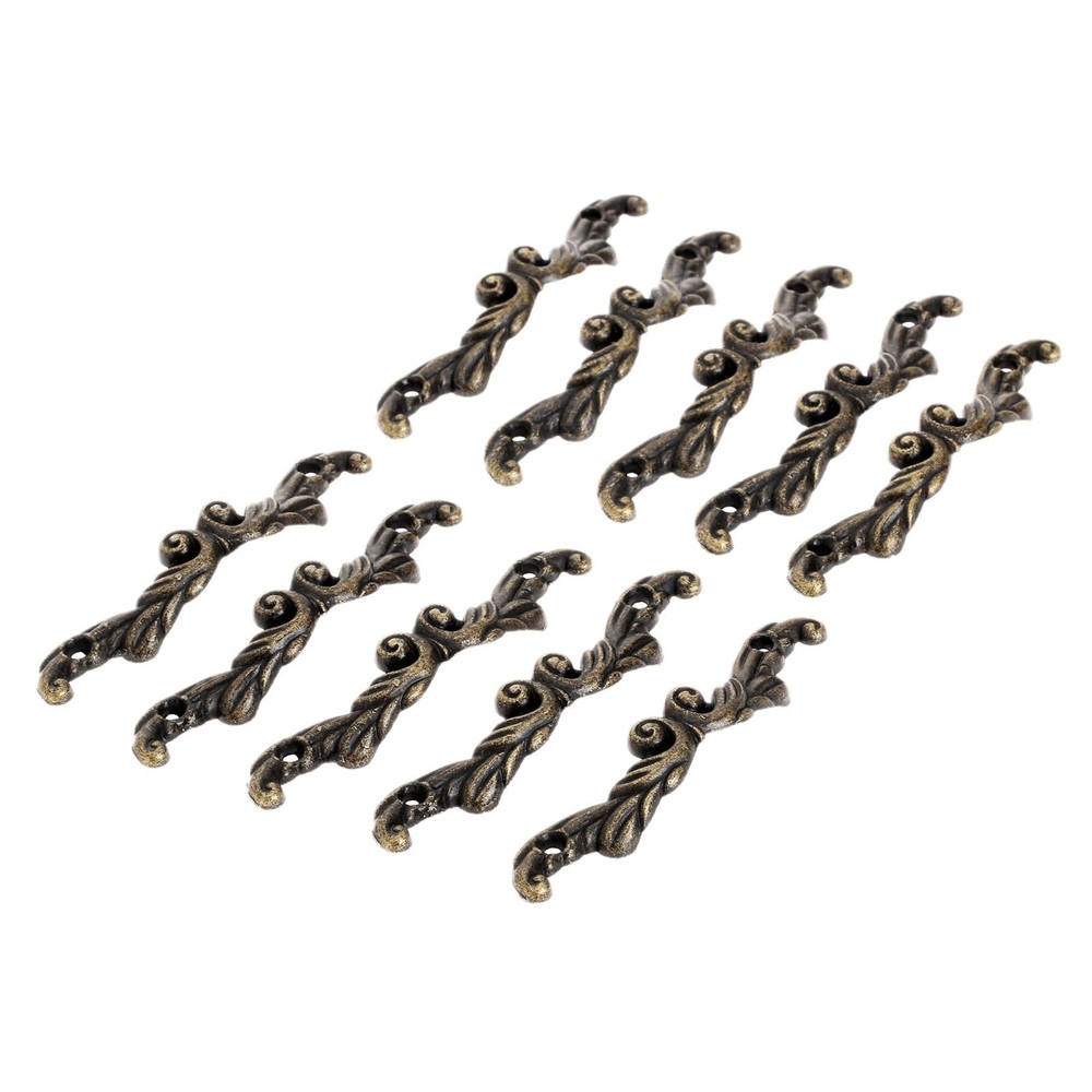 Dophee 10Pcs Antique Brass Decorative Pull Handle For Mini Jewelry Box