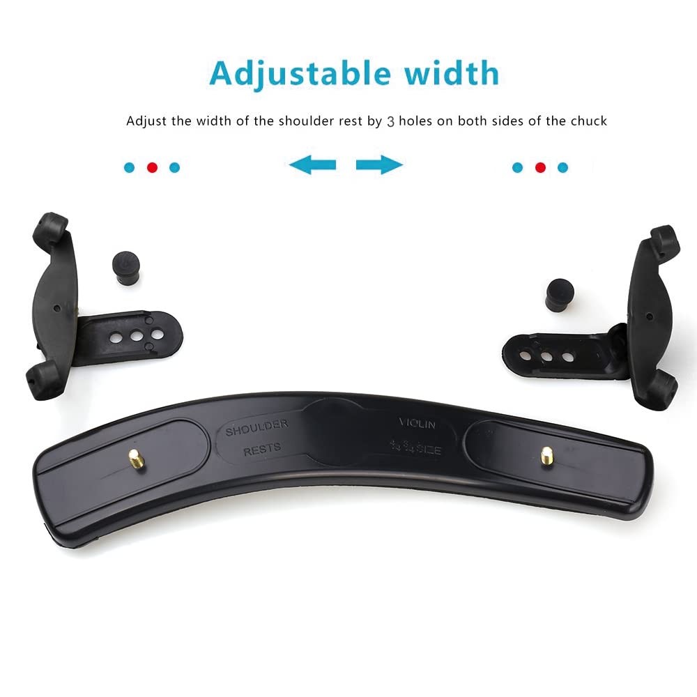 4/4 Violin Shoulder Rest Collapsible Adjustable 3/4 Size Violin niversal Type...