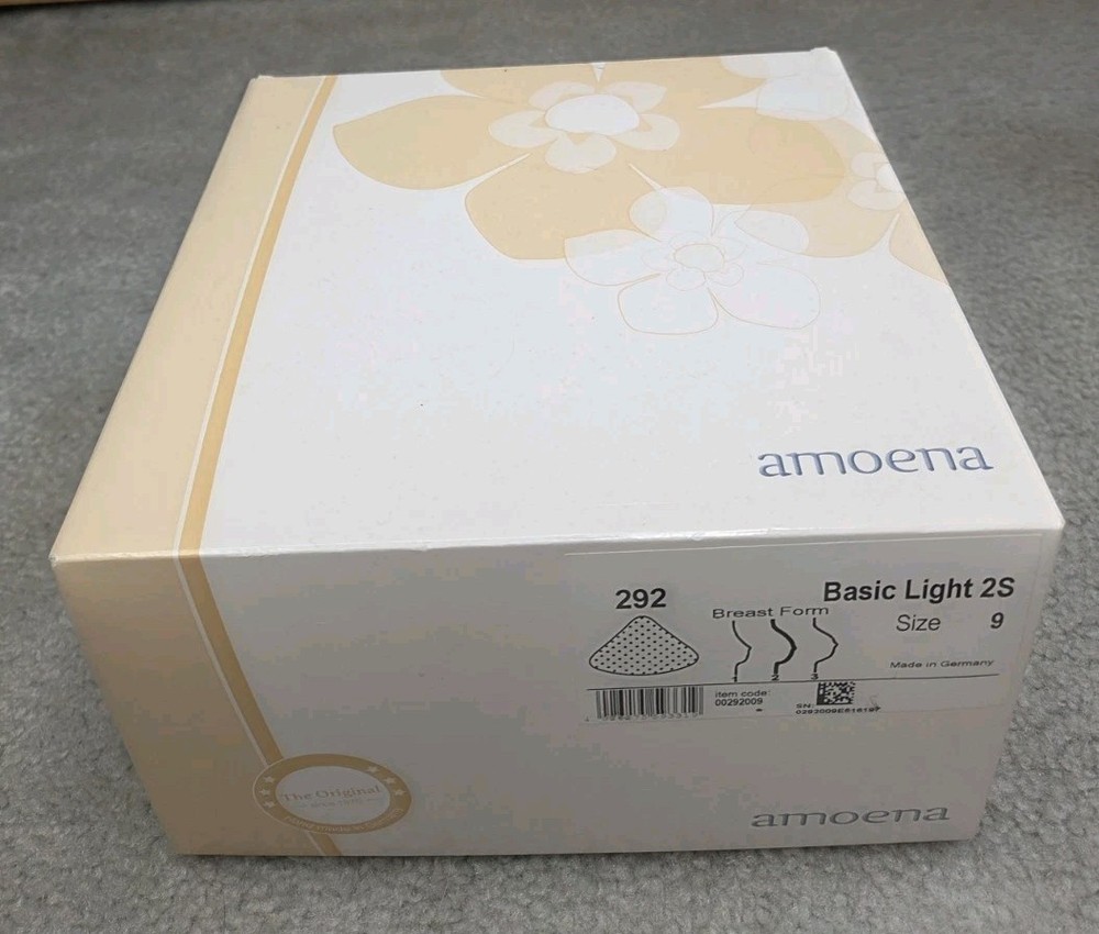 Amoena Basic Light 2S 292 Size 9 With Storage Box Worn Either Side