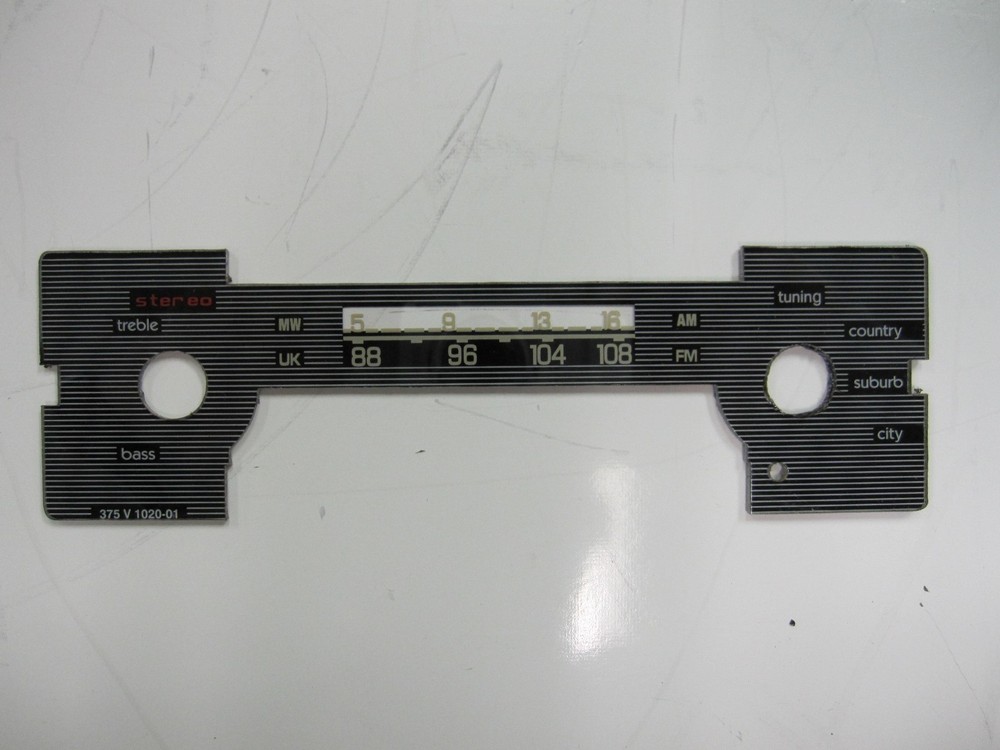 Becker Mexico Cassette Dial Scale part# 151.149