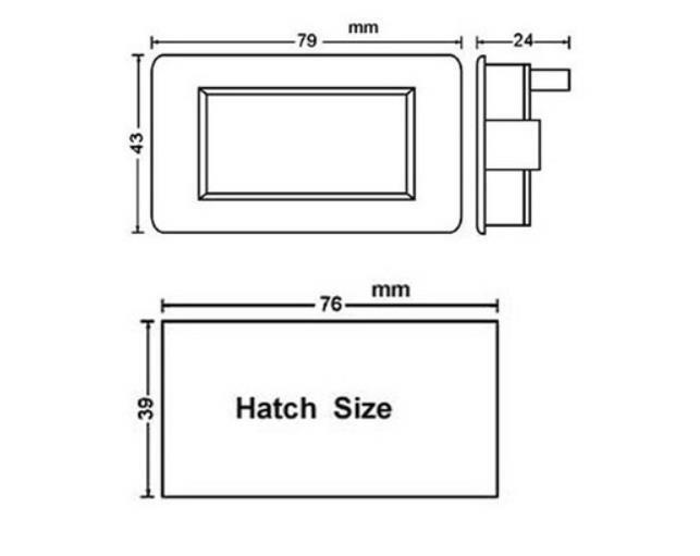 1Pcs 3 1/2 Blue LCD Digital Volt Panel Meter AC 0-200V Digital AC voltmeter