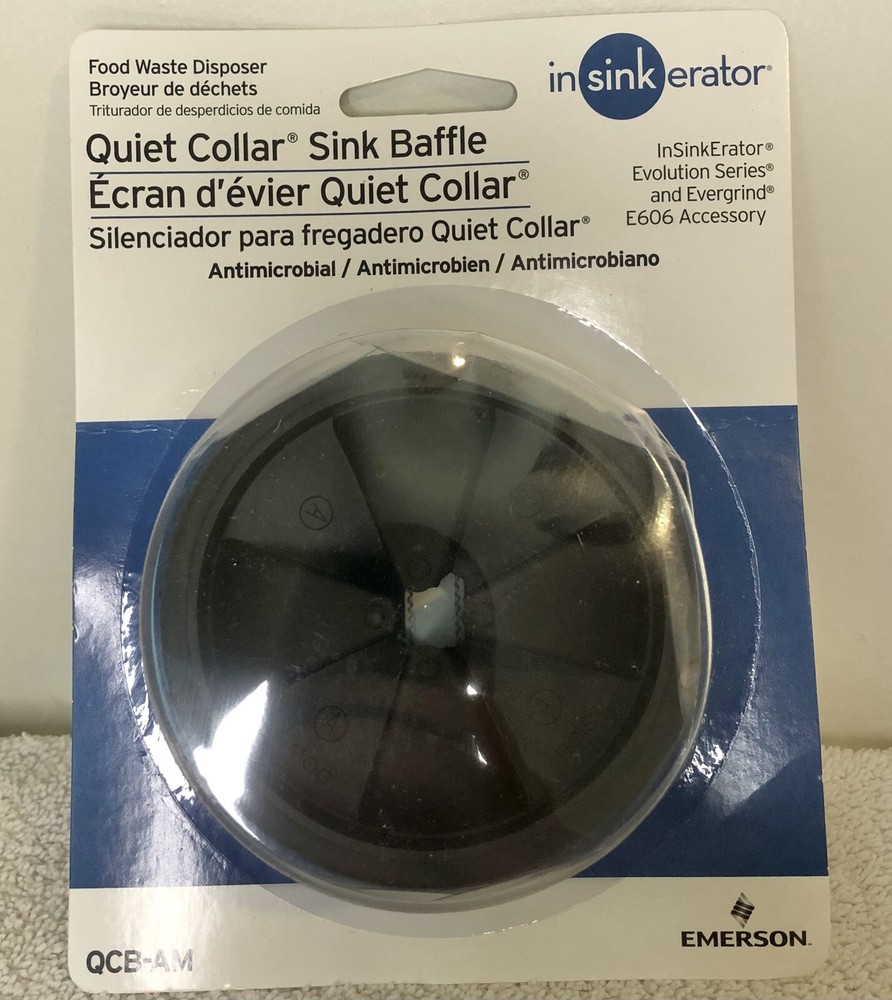 InSinkErator QCB-AM Evolution Series Quiet Collar Sink Baffle Waste Disposer-NEW