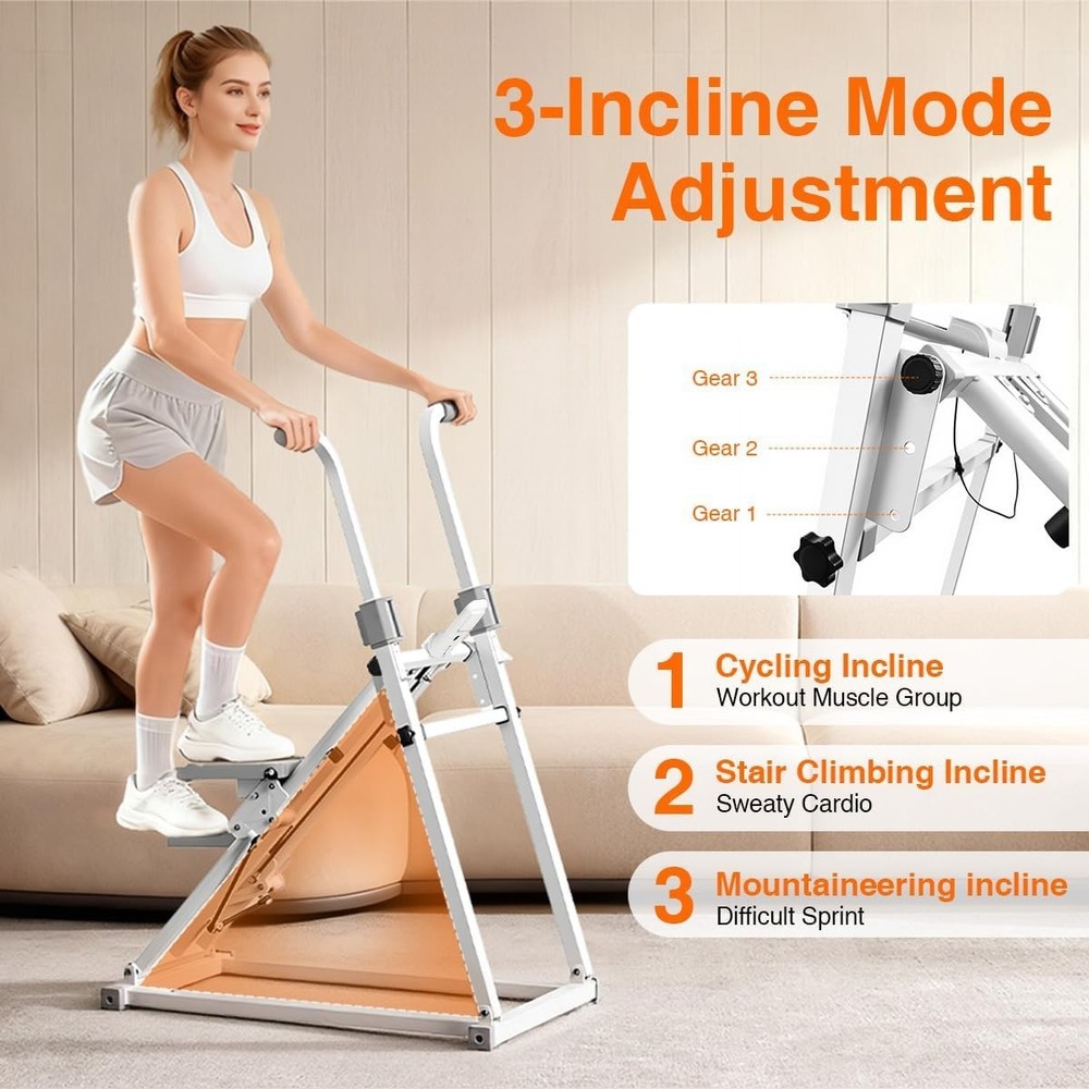 Foldable Stair Stepper Machine with Handles