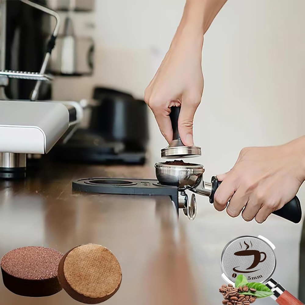 2 Packs 58.5mm Espresso Puck Screen, Reusable Screen Replacement,