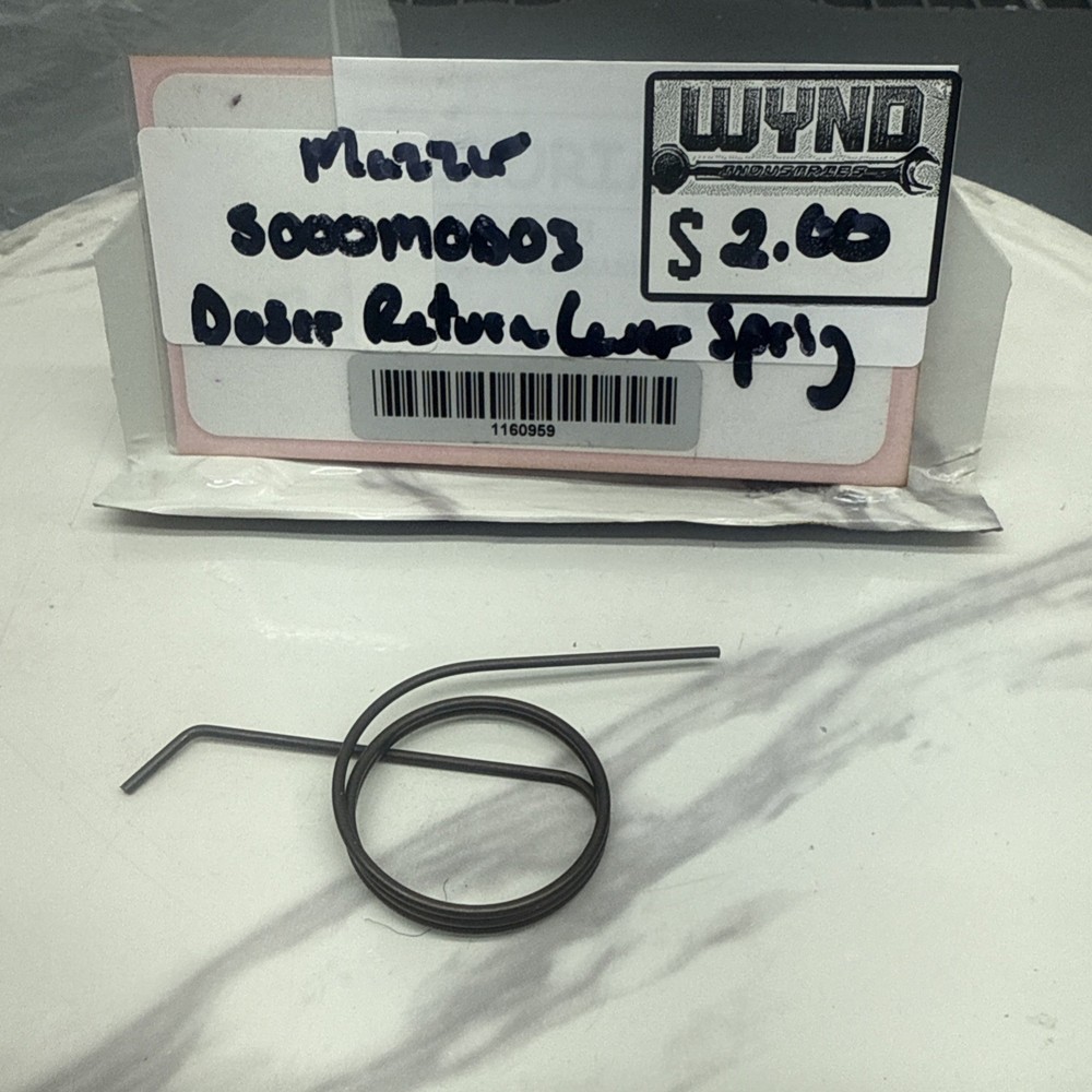 (NEW) Mazzer Espresso Grinder Lever Return Spring Part # S000M0B03