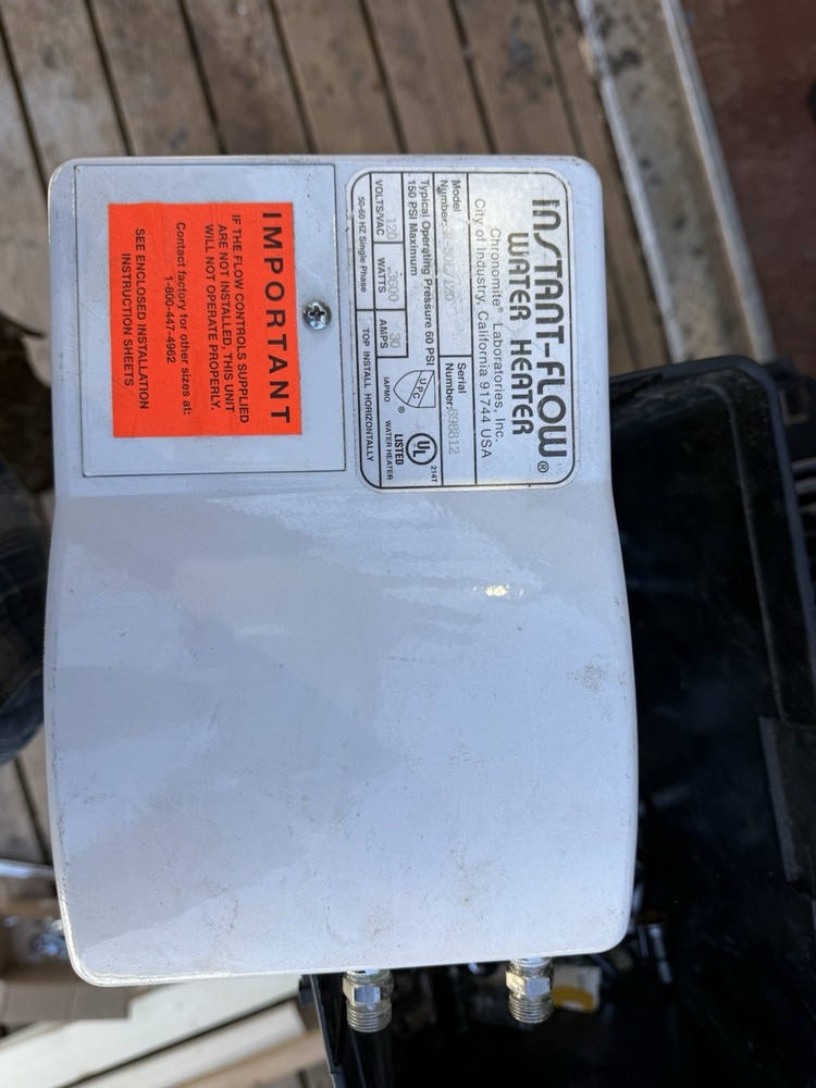 Chronomite Labs 120VAC Undersink Electric Tankless Water Heater