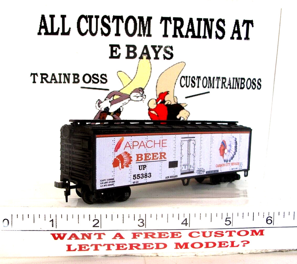 HO SCALE CUSTOM LETTERED APACHE BEER REEFER 🍺🍺🍺🍺 PG 8