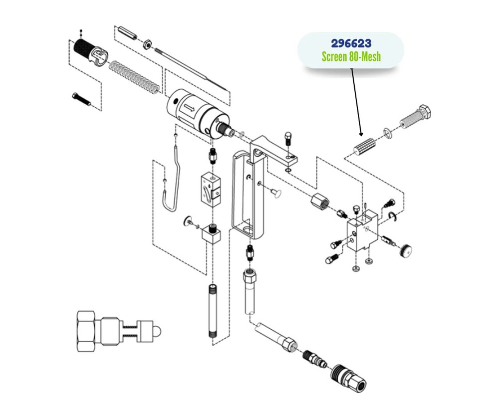 D-GUN GUN BLK SCREEN PKG/50 KIT - (296623)