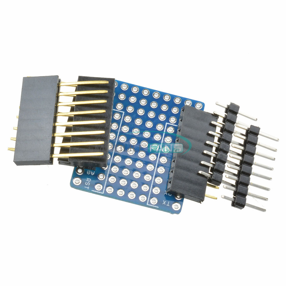 WeMos D1 Mini Double Sided Proto Shield perf Board For Arduino