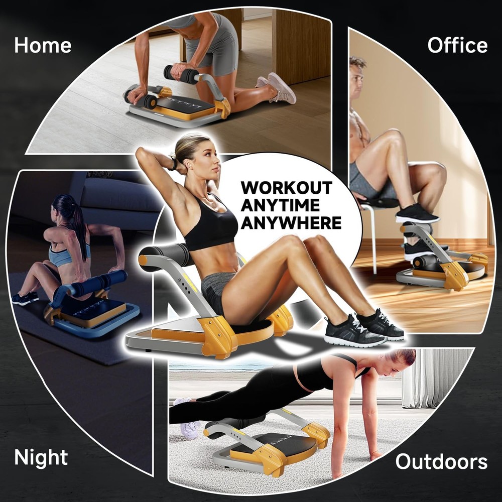 Adjustable Ab Trainer Machine for Home Workout - 350 LBS Capacity