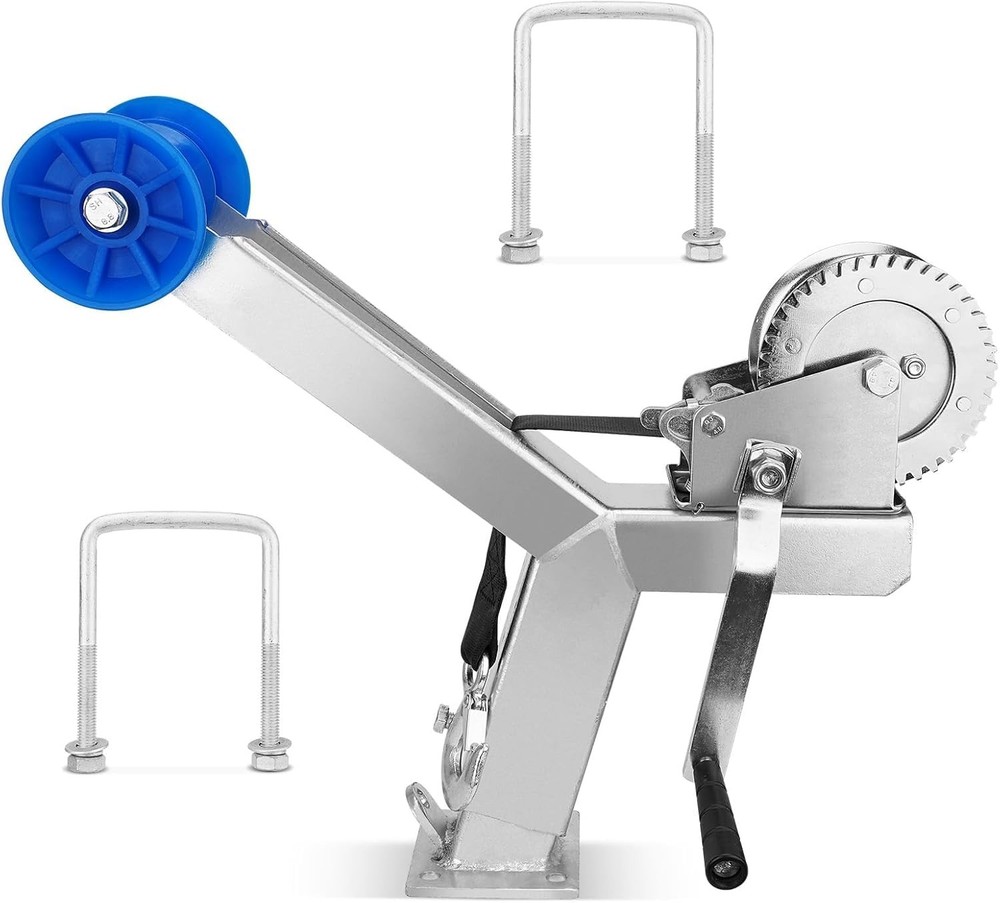 Adjustable Winch Stand Winch Post for Boat Trailer, with 1200 Lbs Winch Roller