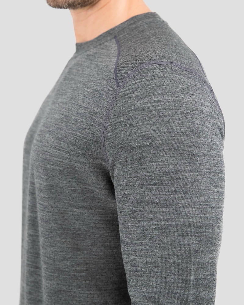 Terramar Woolskins 2.0 Base Layer Top - UPF 50, Merino Wool, Long Sleeve