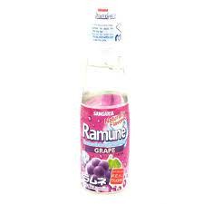 Sangaria Ramune - Grape Flavor 200mlx6bottle三佳丽弹珠汽水葡萄口味