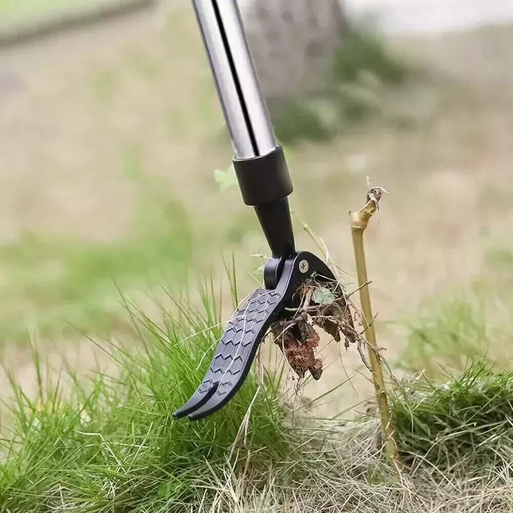 Weeder Puller Stand Up Weed Tool Handle Claw Garden Outdoor Root Remover Killer.