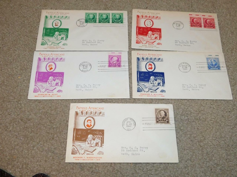 US FAMOUS AMERICANS-EDUCATORS, FDC`S