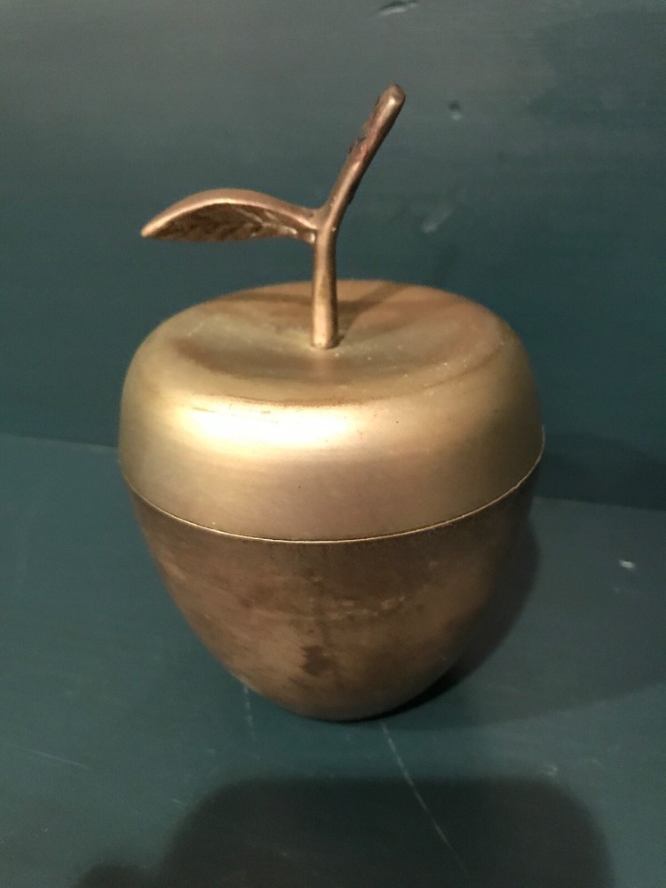 Vintage Zodax Apple Metal Container Candle