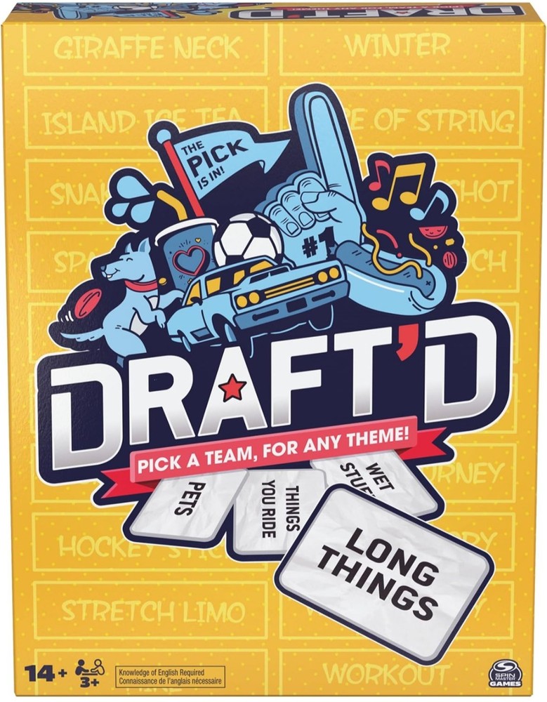 Draft'd is a competitive drafting party game by Spin Master Games
