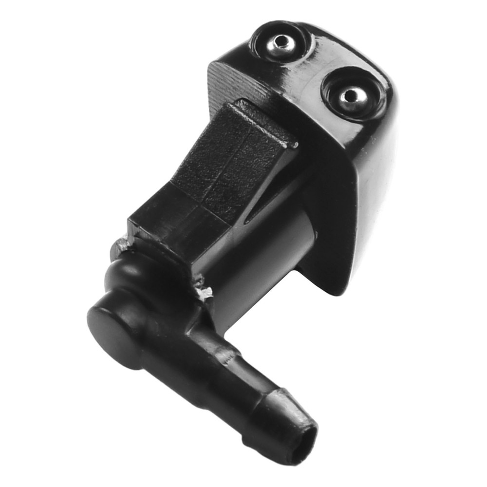 2PCs Washer Nozzle ABS Plastic Black Front Jet Windscreen Wiper Brand New