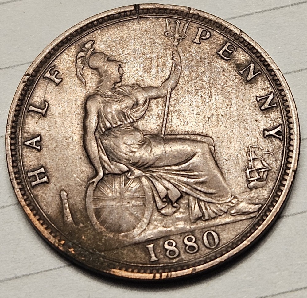 Great Britain 1880 Half Penny 1/2d