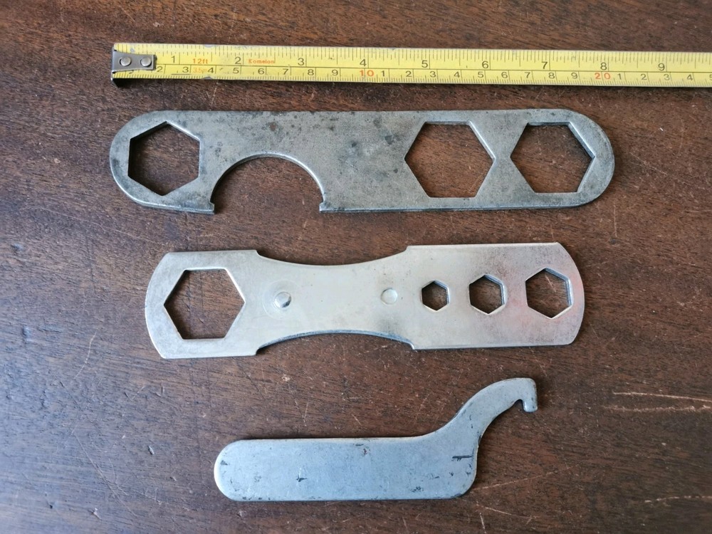 3 Flat Plate spanners to clear, see description for sizes