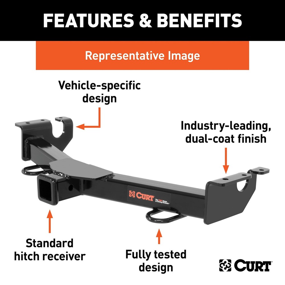 Curt Manufacturing 31013 Front Mount Receiver