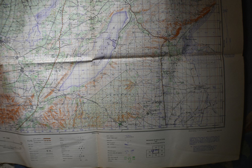 1942 *WW2* St Cloud [Gdyel] Algeria Map OPERATION TORCH