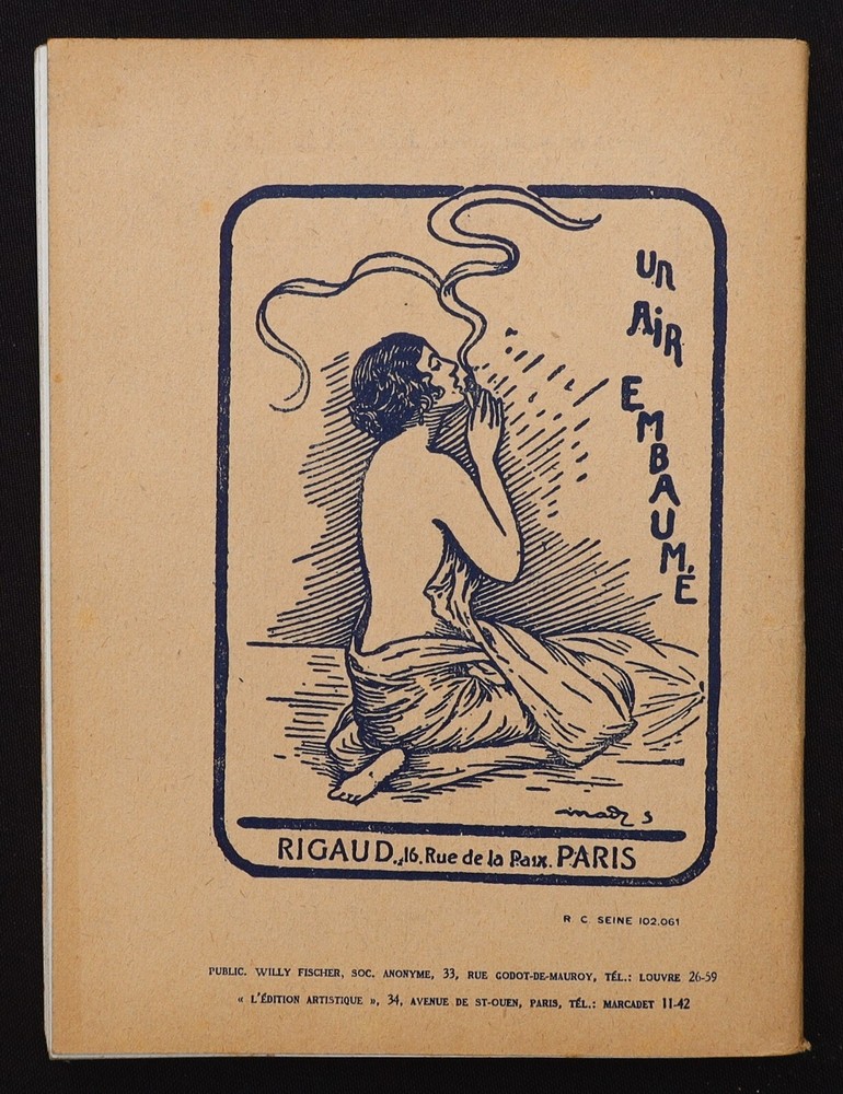 Program 1923 Opera Theatre Comic Illustrator BUSCHER Barber Seville
