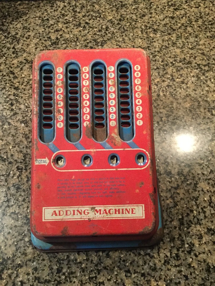 Vintage Mechanical Adding Machine