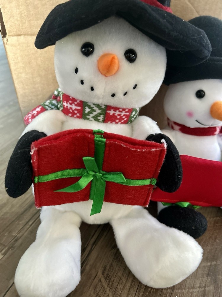 Snowman Gift Card Holder Plush Duo
