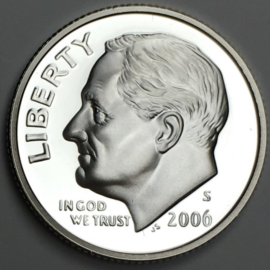 2006-S Silver Proof Dime - 90% Silver - (PR) KM#195b - D06SS