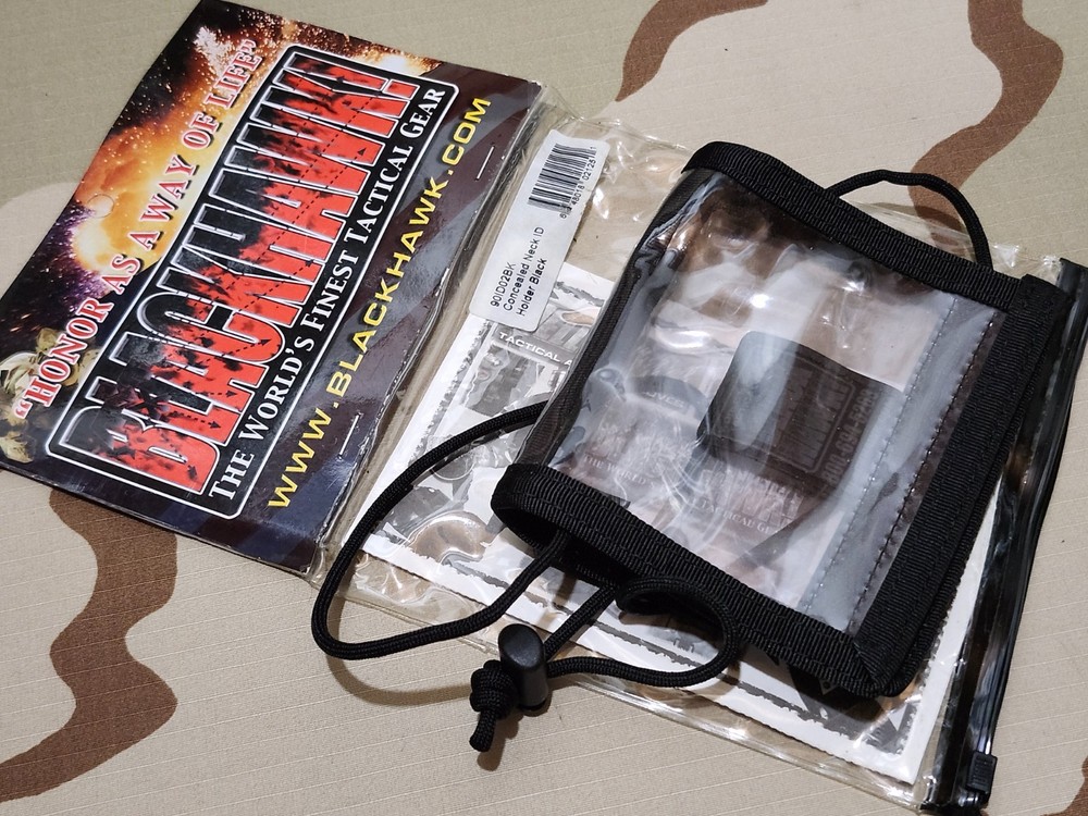 Blackhawk Concealed Neck ID Holder Black READ DESCRIPTION! READ DESCRIPTION! REA