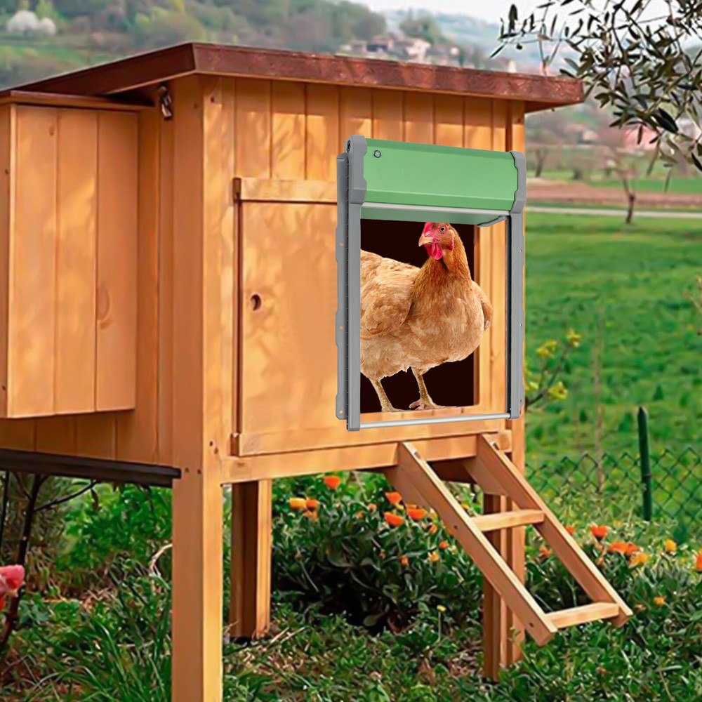 Automatic Chicken Coop Door Solar Powered Chicken Coop Doors with Light Sensor