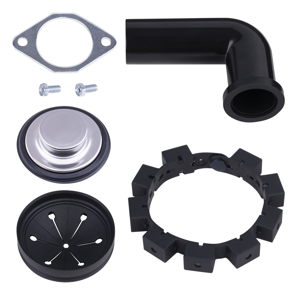 Eco Logic Kitchen Garbage Disposal with Polished Chrome Sink Flange, 1.25 HP