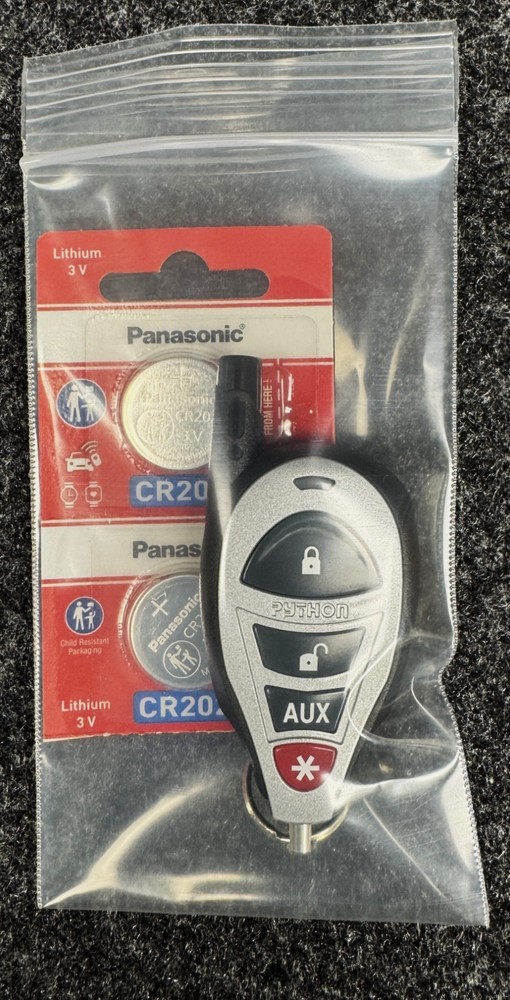 Python 7641P Remote Control Fresh batteries in remote with 2 extra included