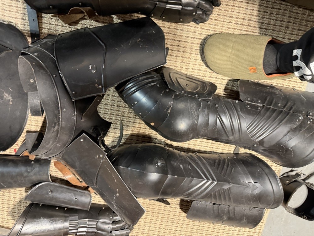 Blackened Suit Of Armor