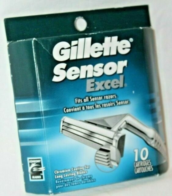 Gillette Sensor Excel Shaving Cartridges - Pack of 10