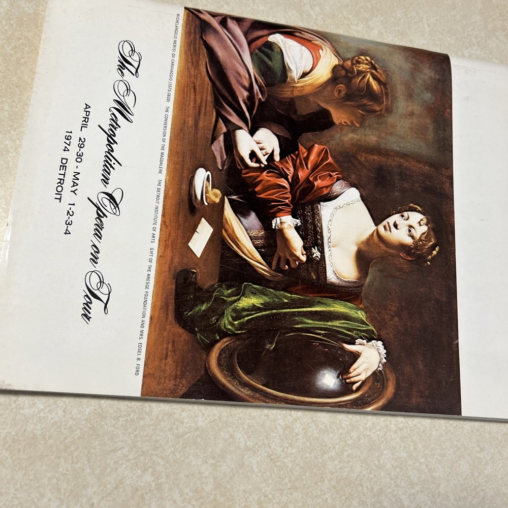 The Metropolitan Opera On Your Program 1974 Detroit