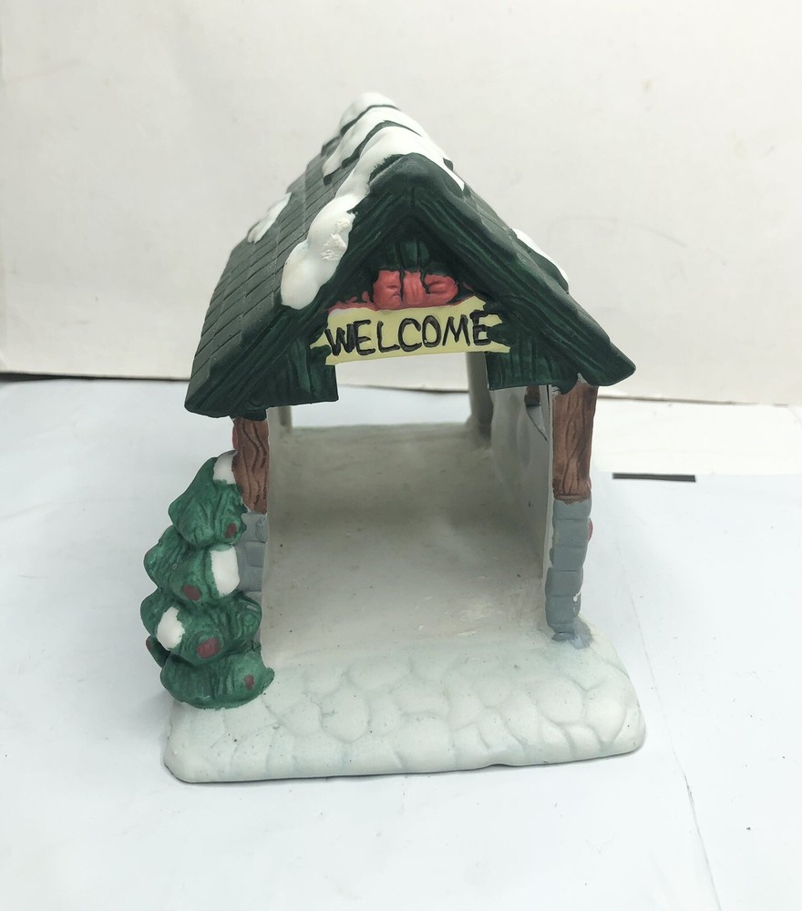 Christmas Bridge Hand Painted Ceramic